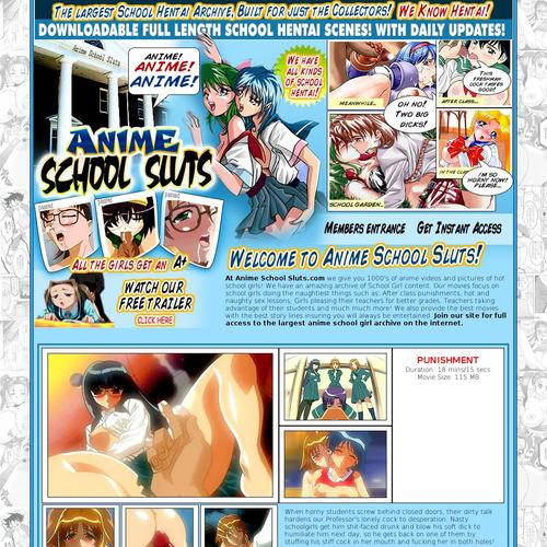 anime school sluts